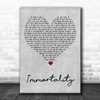 Bee Gees Immortality Grey Heart Decorative Wall Art Gift Song Lyric Print