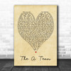 The A Team Ed Sheeran Vintage Heart Song Lyric Music Wall Art Print