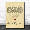 Bill Conti Gonna Fly Now Vintage Heart Decorative Wall Art Gift Song Lyric Print