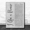 Bill Gaither I Am a Promise Grey Rustic Script Decorative Wall Art Gift Song Lyric Print