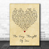 Billie Holiday The Very Thought Of You Vintage Heart Decorative Wall Art Gift Song Lyric Print