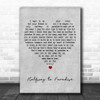 Billy Fury Halfway to Paradise Grey Heart Decorative Wall Art Gift Song Lyric Print