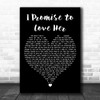 Blane Howard Promise To Love Her Black Heart Decorative Wall Art Gift Song Lyric Print