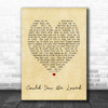 Could You Be Loved Bob Marley Vintage Heart Song Lyric Music Wall Art Print