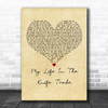 BoySetsFire My Life In The Knife Trade Vintage Heart Decorative Gift Song Lyric Print