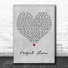 Brad Paisley Perfect Storm Grey Heart Decorative Wall Art Gift Song Lyric Print