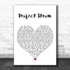 Brad Paisley Perfect Storm White Heart Decorative Wall Art Gift Song Lyric Print