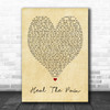 George Michael Heal The Pain Vintage Heart Song Lyric Music Wall Art Print