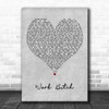 Britney Spears Work Bitch Grey Heart Decorative Wall Art Gift Song Lyric Print