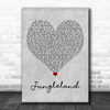 Bruce Springsteen Jungleland Grey Heart Decorative Wall Art Gift Song Lyric Print