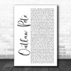 Bruce Springsteen Outlaw Pete White Script Decorative Wall Art Gift Song Lyric Print