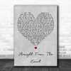 Bryan Adams Straight From The Heart Grey Heart Decorative Wall Art Gift Song Lyric Print