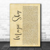 BTS Magic Shop Rustic Script Decorative Wall Art Gift Song Lyric Print