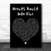 Bullet For My Valentine Hearts Burst Into Fire Black Heart Wall Art Song Lyric Print