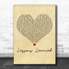 Carrie Underwood Lessons Learned Vintage Heart Decorative Wall Art Gift Song Lyric Print