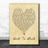 Back To Black Amy Winehouse Vintage Heart Song Lyric Music Wall Art Print