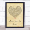 Bad English When I See You Smile Vintage Heart Song Lyric Music Wall Art Print