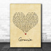 Ben Folds Gracie Vintage Heart Song Lyric Music Wall Art Print