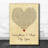 Chris Norman & Nino De Angelo Everytime I Close My Eyes Vintage Heart Song Lyric Print