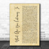 Chris Stapleton What Are You Listening To Rustic Script Decorative Gift Song Lyric Print