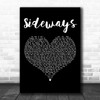 Citizen Cope Sideways Black Heart Decorative Wall Art Gift Song Lyric Print