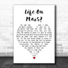 Cliff Richard The Twelfth Of Never White Heart Decorative Wall Art Gift Song Lyric Print