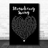 Coldplay Strawberry Swing Black Heart Decorative Wall Art Gift Song Lyric Print