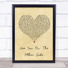 Brian Fallon See You On The Other Side Vintage Heart Song Lyric Music Wall Art Print