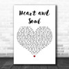 Crystal Gayle Heart and Soul White Heart Decorative Wall Art Gift Song Lyric Print