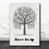 Curtis Mayfield Move On Up Music Script Tree Decorative Wall Art Gift Song Lyric Print