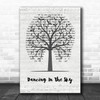 Dani And Lizzy Dancing In The Sky Music Script Tree Decorative Wall Art Gift Song Lyric Print