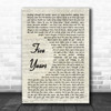 David Bowie Five Years Vintage Script Decorative Wall Art Gift Song Lyric Print