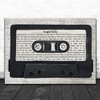 Dean Martin Angel Baby Music Script Cassette Tape Decorative Wall Art Gift Song Lyric Print