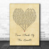 Culture Club Time (Clock Of The Heart) Vintage Heart Song Lyric Music Wall Art Print