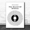 Disturbed The Sound Of Silence Vinyl Record Decorative Wall Art Gift Song Lyric Print