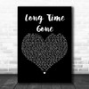 Dixie Chicks Long Time Gone Black Heart Decorative Wall Art Gift Song Lyric Print
