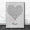 Don Partridge Rosie Grey Heart Decorative Wall Art Gift Song Lyric Print