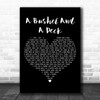 Doris Day A Bushel And A Peck Black Heart Decorative Wall Art Gift Song Lyric Print