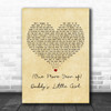 Dr. Hook (One More Year of) Daddy's Little Girl Vintage Heart Wall Art Song Lyric Print