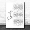 Dust Springfield Spooky White Script Decorative Wall Art Gift Song Lyric Print