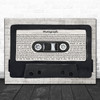 Ed Sheeran Photograph Music Script Cassette Tape Decorative Wall Art Gift Song Lyric Print