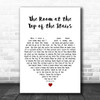 Eddie Rabbitt The Room at the Top of the Stairs White Heart Song Lyric Print