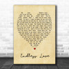Endless Love Luther Vandross Vintage Heart Song Lyric Music Wall Art Print