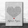 Elton John Skyline Pigeon Grey Heart Decorative Wall Art Gift Song Lyric Print