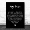 Elvis Presley My Babe Black Heart Decorative Wall Art Gift Song Lyric Print