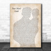 Elvis Presley Poor Mans Gold Father & Baby Decorative Wall Art Gift Song Lyric Print