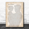 Eric Clapton Tears In Heaven Father & Child Decorative Wall Art Gift Song Lyric Print