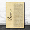 Faithless Reverence Rustic Script Decorative Wall Art Gift Song Lyric Print