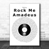 Falco Rock Me Amadeus Vinyl Record Decorative Wall Art Gift Song Lyric Print