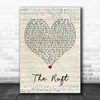 Fat Freddys Drop The Raft Script Heart Decorative Wall Art Gift Song Lyric Print